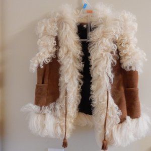 GENUINE SHEEPSKIN LEATHER GIRLS VEST